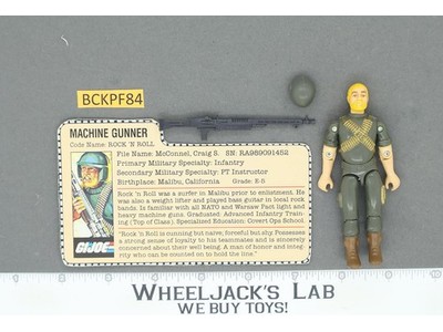 Rock 'N Roll V1.5 Swivel Arms G.I. Joe 1983 Hasbro Vintage Action Figure