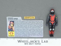 Strato-Viper V1 100% Complete G.I. Joe 1986 Hasbro Vintage Action Figure