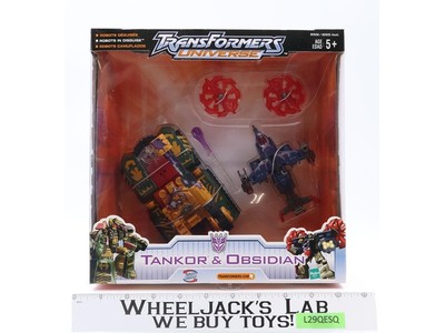 Tankor & Obsidian Transformers Universe 2003 Hasbro Action Figure NEW SEALED