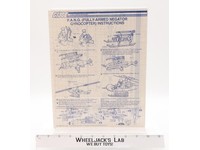 F.A.N.G. 1983 ORIGINAL Instructions Blueprints G.I. Joe Hasbro Action Figure