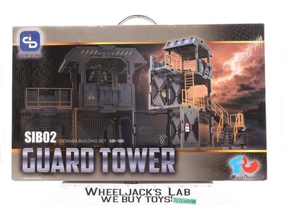 SIBO2 Guard Tower Scene In Box Fresh Retro Diorama Building Set NEW MIB