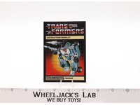 Mirage Instruction Manual Booklet 1984 Hasbro G1 Transformers Vintage