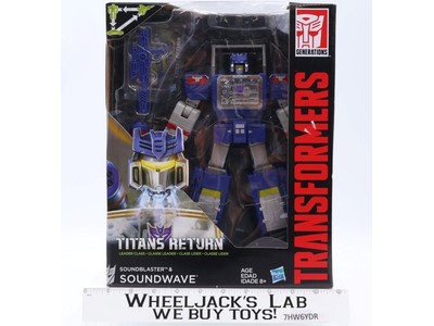 Soundblaster & Soundwave Transformers Titans Return 2015 Hasbro Figure NEW MIB