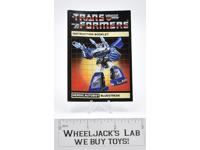 Bluestreak Action Figure Instruction Manual Booklet 1984 Hasbro G1 Transformers