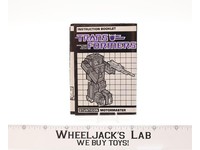 Motormaster Instruction Manual Booklet 1985 Hasbro G1 Transformers