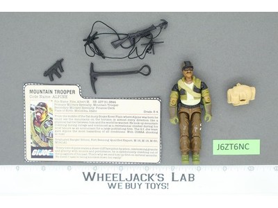 Alpine V1 100% Complete G.I. Joe 1985 Hasbro Vintage Action Figure