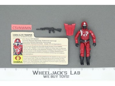 Crimson Guard V1 100% Complete G.I. Joe 1985 Hasbro Vintage Action Figure