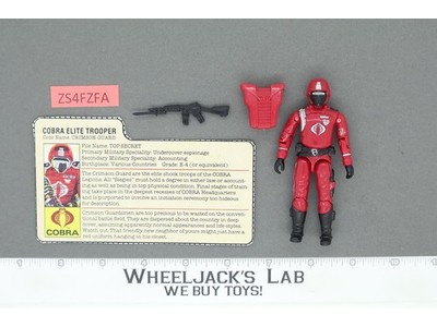 Crimson Guard V1 100% Complete G.I. Joe 1985 Hasbro Vintage Action Figure