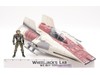 A-Wing Fighter W/Pilot Complete Star Wars POTF 1997 Hasbro Action Figure Vehicle