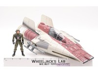A-Wing Fighter W/Pilot Complete Star Wars POTF 1997 Hasbro Action Figure Vehicle