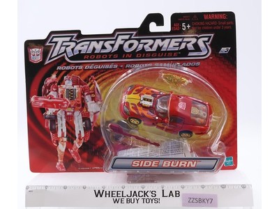Side Burn RED Transformers RID Robots in Disguise 2002 Hasbro Figure NEW SEALED