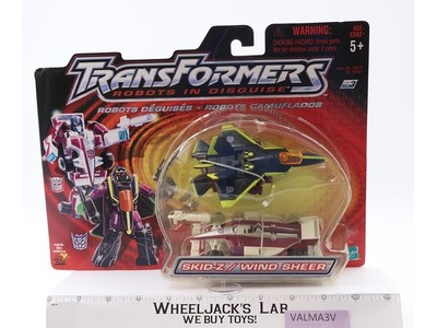 Skid-Z / Wind Sheer Transformers Robots In Disguise Hasbro 2001 Figures MOSC NEW