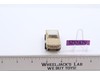 Aurora T-Jet Ford Mustang HO Slot Car Tan w/ White Top Vtg 1960s Eldon Chassis
