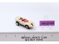 Aurora T-Jet Chaparral Roadster HO Slot Car Cream w/ Red Int. Vtg 1960s Untested