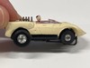 Aurora T-Jet Chaparral Roadster HO Slot Car Cream w/ Red Int. Vtg 1960s Untested