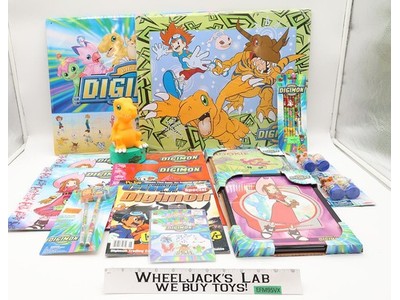 Lot of Digimon Stampers Folders Pencils School Supplies Misc Merch Fun-4-All NEW