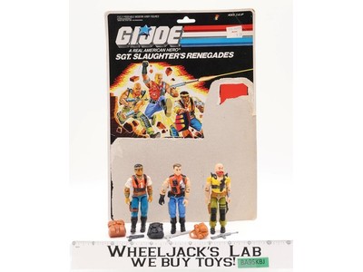 SGT. Slaughter's Renegades 100% Complete GI Joe 1987 Hasbro Action Figure Set
