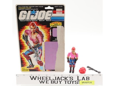 Zarana V1 100% Complete W/36 Cardback G.I. Joe 1986 Hasbro Vintage Figure