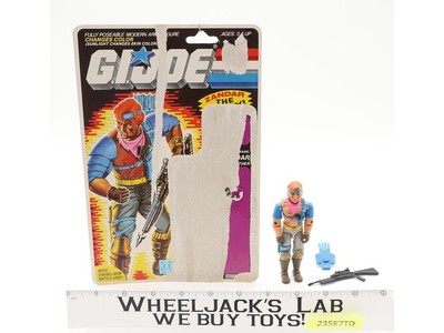 Zandar V1 100% Complete W/ 34 Cardback GI Joe 1986 Hasbro Vintage Action Figure