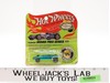 Indy Eagle AQUA w/ Card & Bubble 1969 Redline Hot Wheels Mattel Vtg w/ Button