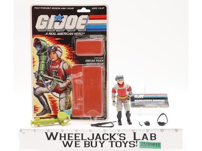 Sneak Peek 100% Complete W/ 34 Cardback & Bubble 1987 GI Joe ARAH Vintage Figure