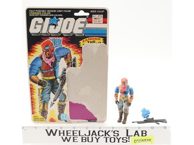 Zandar V1 100% Complete W/36 Cardback GI Joe 1986 Hasbro Vintage Action Figure