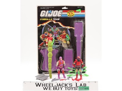 Cobra-LA Team 100% Complete Cardback & Bubble GI Joe 1987 Hasbro Vintage