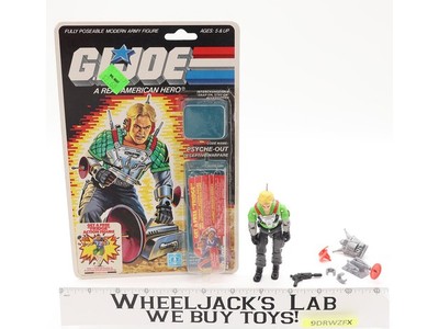 Psyche-Out V1 100% Complete W/34 Cardback & Bubble 1987 GI Joe Hasbro Vintage