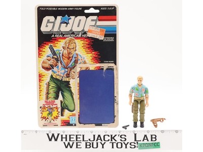 Chuckles V1 100% Complete 34 Cardback GI Joe 1987 Hasbro Vintage Action Figure