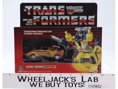 Sunstreaker w/BOX & INSERT COMPLETE Hasbro G1 Transformers 1984 Circle Stamp