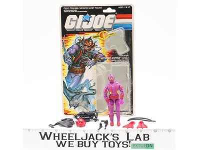 Hydro-Viper V1 Complete 34 Cardback & Bubble G.I. Joe 1988 Hasbro Vintage Action