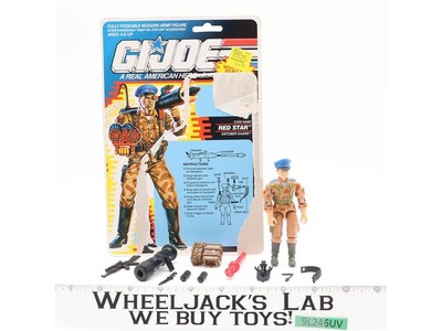 Red Star V1 100% Complete 22 Cardback 1991 G.I. Joe Hasbro Vintage Action Figure