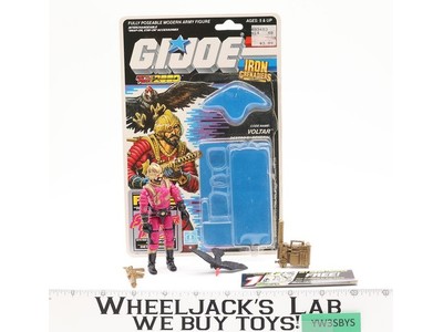 Voltar V1 100% Complete W/ 34 Cardback & Bubble 1988 GI Joe ARAH Vintage Figure