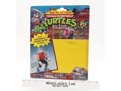 Slice 'N Dice Shredder Cardback Teenage Mutant Ninja Turtles 1991 TMNT Playmates