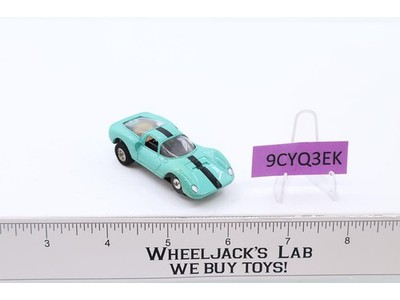 Aurora Cigar Box T-Jet Dino Ferrari HO Slot Car 1960s Vtg Aqua w/Stripe Untested