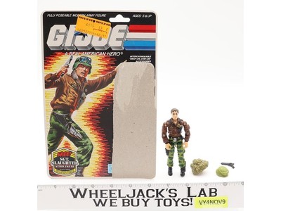 Hawk V2 GI Joe W/ 36 Cardback 100% Complete 1986 GI Joe ARAH Vintage Action