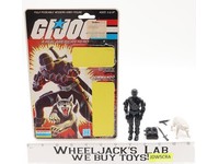 Snake Eyes V2 W/ Timber Complete 34 Cardback 1985 G.I. Joe Hasbro Vintage Figure