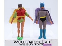 Batman & Robin 8" Mego DC Comics WGSH 1974 Action Figure Vintage