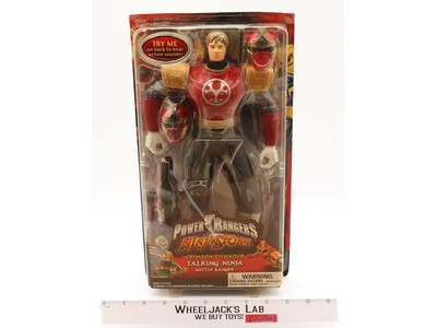 Crimson Thunder Talking Ninja Battle Power Rangers Ninja Storm 2003 Bandai NEW