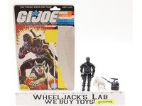 Snake Eyes V2 W/ Timber Complete 36 Cardback 1985 G.I. Joe Hasbro Vintage Figure