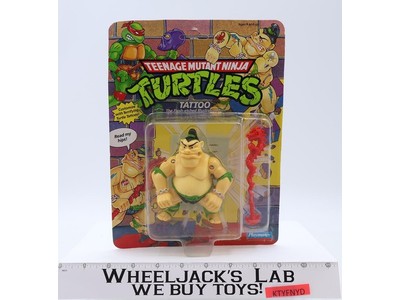 Tattoo Teenage Mutant Ninja Turtles TMNT 1991 Playmates Figure NEW MOSC SEALED