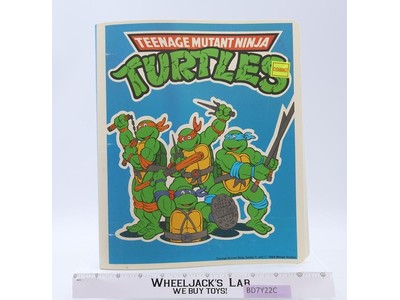 Vintage School Folder Binder Teenage Mutant Ninja Turtles 1989 Mirage Studios