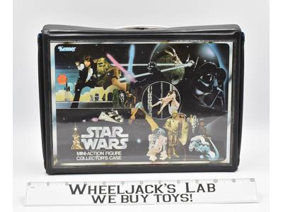 Star Wars Mini-Action Figure Collector's Case W Stickers Inserts 1977 Vintage
