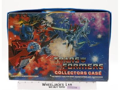 Vinyl Collectors Case #75100 W/Tray 1984 Tara Toy Corp. G1 Transformers Vintage