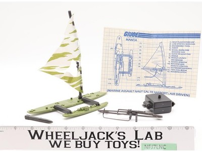 Manta Windsurfer Board 100% Complete G.I. Joe 1984 Hasbro Vintage Vehicle