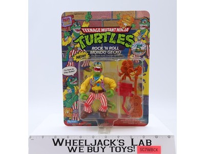 Rock n Roll Mondo Gecko Teenage Mutant Ninja Turtle TMNT 1992 Playmates NEW MOSC