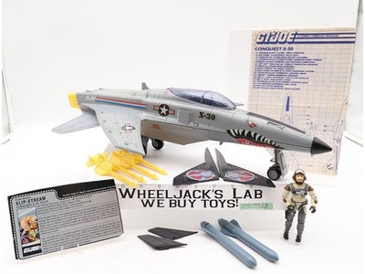 Conquest X-30 W/Slip Stream 100% Complete GI Joe 1986 Hasbro Vintage Vehicle
