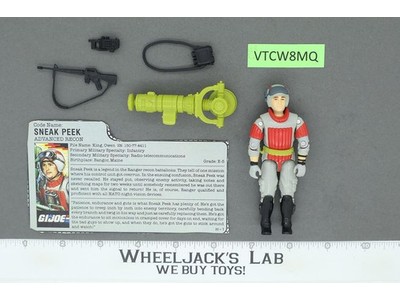 Sneak Peek V1 G.I. Joe 1987 Hasbro Vintage Action Figure