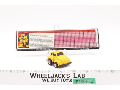 Bumblebee Yellow 100% Complete 1984 G1 Transformers Vintage Hasbro Action Figure