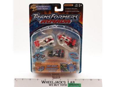 Dirt Boss Downshift & Mirage Transformers Armada 2003 Hasbro Figures NEW SEALED
